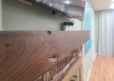 open shelves in kitchen